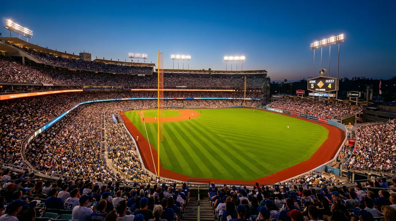 MLB Wetten - Major League Baseball Stadion mit Spielfeld